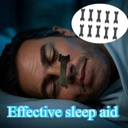Sleep Aid Nose Strip, 20/50Pcs Multiple Quantities Sleep Massage Nose Strip, Nasal Congestion Night Relief Strip, Suitable for Men and Women Snoring, Comfortable, Breathable, Durable, Healthcare