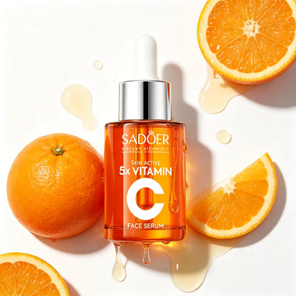 Vitamin C Face Serum 30ML Hydrating Essence with Hyaluronic Acid & Centella for Dull Skin Uneven Tone Fine Lines Pores Dry Skin Moisturizing Toner Moisturize Moisturizer Hydrate Moisture