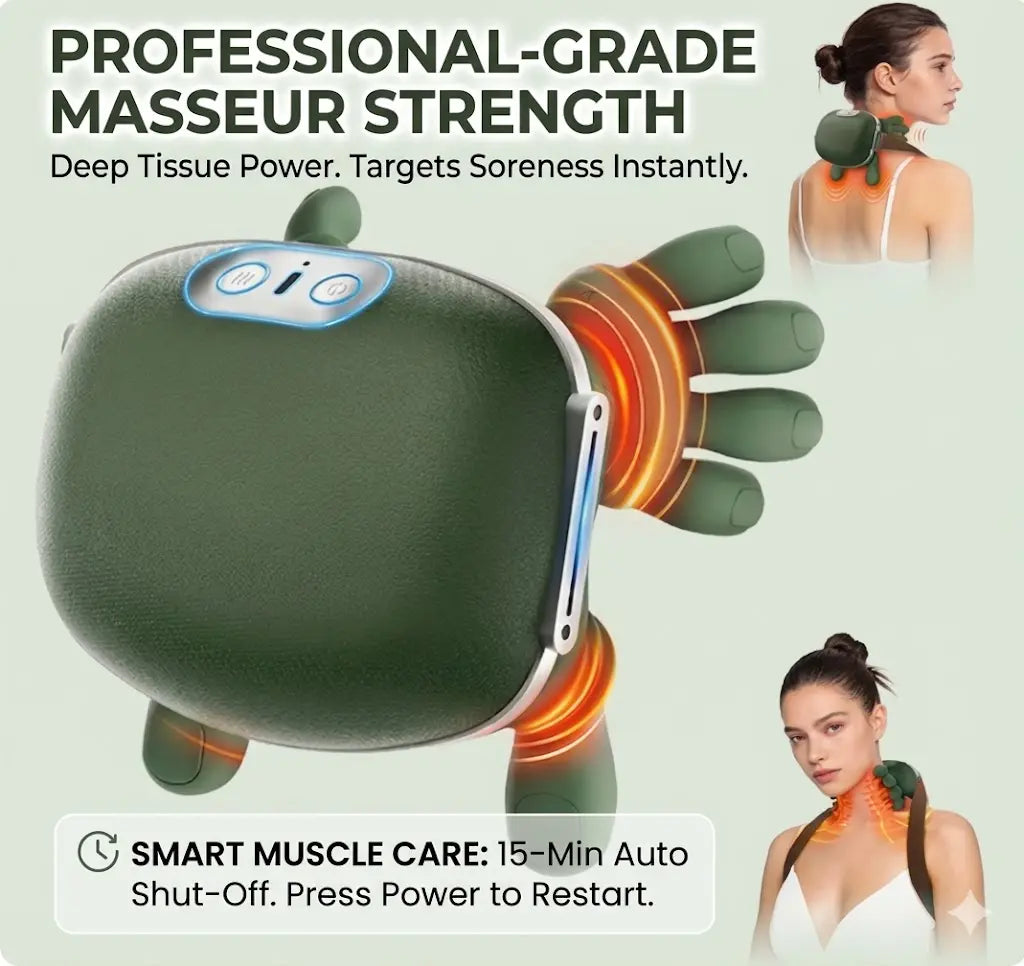 Neck Massager with Heat for Pain Relief Deep Tissue,Shoulder & Back Massager,Masajeador De Espalda Y Cuello Shiatsu Neck and Back Massager 2026 (Upgraded Version) Lightweight Gift