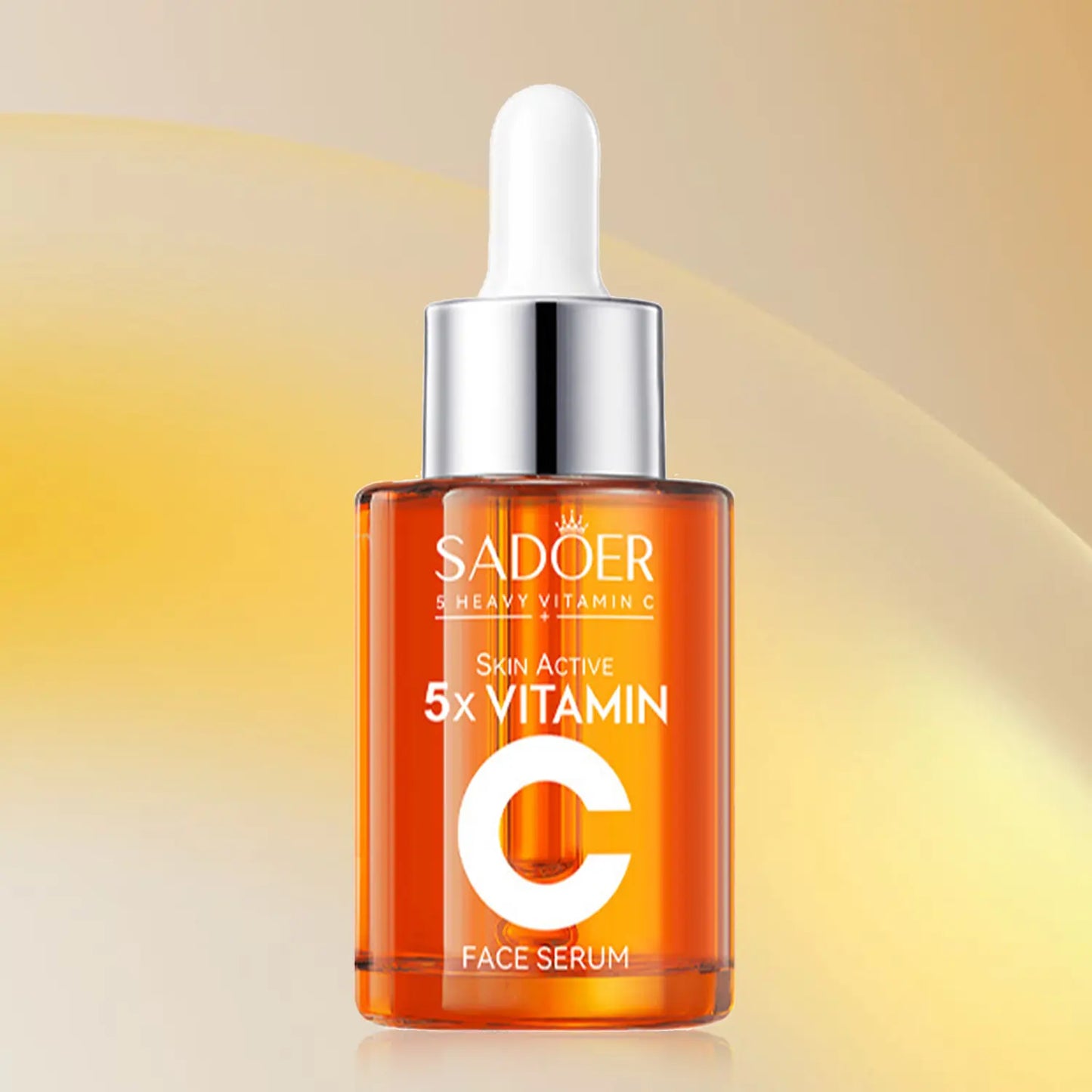 Vitamin C Face Serum 30ML Hydrating Essence with Hyaluronic Acid & Centella for Dull Skin Uneven Tone Fine Lines Pores Dry Skin Moisturizing Toner Moisturize Moisturizer Hydrate Moisture