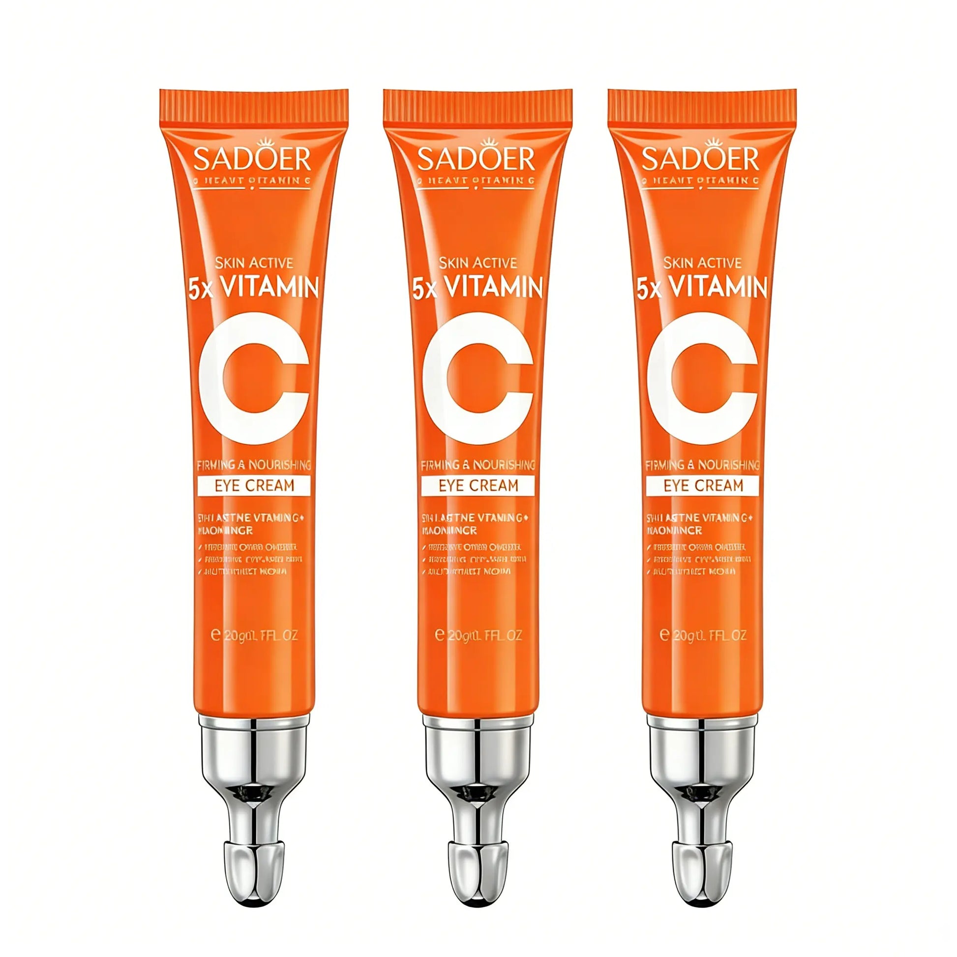 5X Vitamin C Eye Cream, a Powerful Hydrating and Rejuvenating Treatment, Daily Eye Essence Care for Moisturizing.