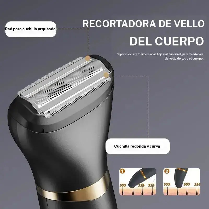 Intelligent Electric Body Shaving Device - Body Trimmer - for Trimming Underarm Hair, Groin Area, Private Parts, Suitable for Both Men and Women - Replaceable Head