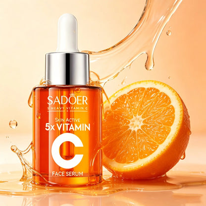 Vitamin C Face Serum 30ML Hydrating Essence with Hyaluronic Acid & Centella for Dull Skin Uneven Tone Fine Lines Pores Dry Skin Moisturizing Toner Moisturize Moisturizer Hydrate Moisture