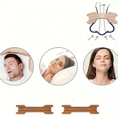 Sleep Aid Nose Strip, 20/50Pcs Multiple Quantities Sleep Massage Nose Strip, Nasal Congestion Night Relief Strip, Suitable for Men and Women Snoring, Comfortable, Breathable, Durable, Healthcare