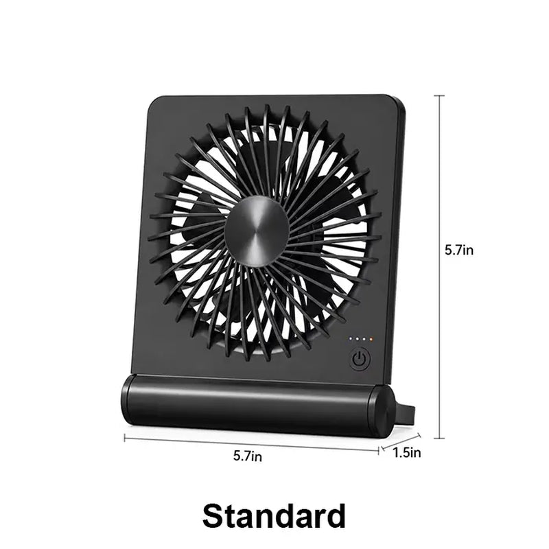 8000Mah Rechargeable Silent Portable All-In-One Desk Fan for Bedroom, Office and Camping,28H Long Lasting Desk Fan with LED Light, 9“ Portable Desk Fan
