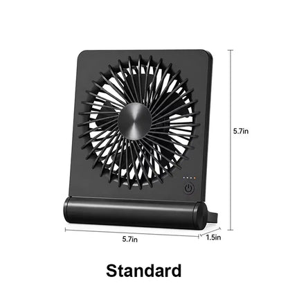 8000Mah Rechargeable Silent Portable All-In-One Desk Fan for Bedroom, Office and Camping,28H Long Lasting Desk Fan with LED Light, 9“ Portable Desk Fan
